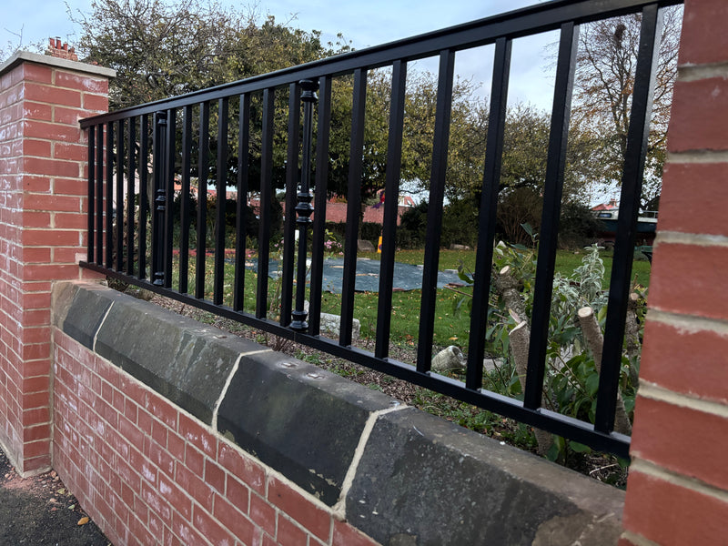 Church railing installation – clean modern finish