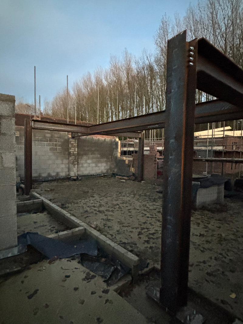 Structural frame installation – groundwork and steel support system